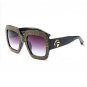 ROYAL GIRL Oversized Square Sunglasses Women Luxury Brand Designer Crystal Decoration Frame Eyewear
