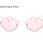 TSHING 2017 Fashion Small Summer Style Sunglasses Women Men Rhombus Alloy Frame Mirror Sun Glasses V