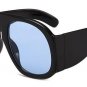 ROYAL GIRL 2018 Vintage Oversized Sunglasses Women Oval Big Frame Leopard Black Gray Designer Sun Gl