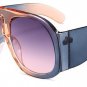 ROYAL GIRL 2018 Vintage Oversized Sunglasses Women Oval Big Frame Leopard Black Gray Designer Sun Gl
