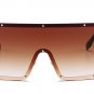 ROYAL GIRL Sexy Oversized Sunglasses Women New Designer Big Frame Rivet Mirror Sun Glasses Shades Me