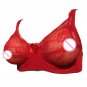 Silicone Fake Breast Pocket Bra Cosplay Transgender Fake Boobs Lace Bra for Crossdresser Ma