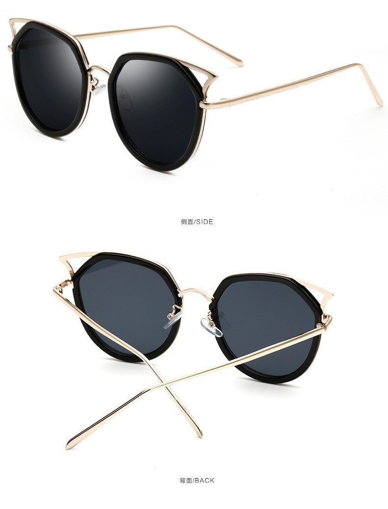Cat eye Sunglasses Women Fashion Brand Designer Mirror Vintage Oversize Cateye Sun Glasses