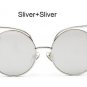 New Fashion Lady Metal Cat Eye Round Lenses Sunglasses