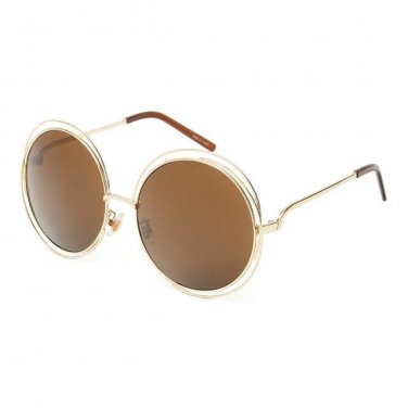 ROYAL GIRL NEW High Quality Elegant Round Wire Frame Sunglasses Women Mirror gradient Glasses shades