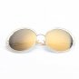 ROYAL GIRL NEW High Quality Elegant Round Wire Frame Sunglasses Women Mirror gradient Glasses shades