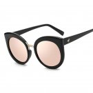 Fashion Oversized Rose Gold Mirror Cat Eye Sunglasses Women Vintage Sun Glasses For Ladies Female