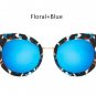 Fashion Oversized Rose Gold Mirror Cat Eye Sunglasses Women Vintage Sun Glasses For Ladies Female