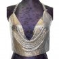 Women Sexy V-neck Halter Backless Chain Sequined Tank Vest