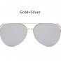 Women Rose Gold Oversized Mirror Aviation Sunglasses Men Brand Designer Vintage Retro Sun Glasses