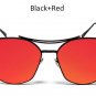 New Cat Eye Sunglasses Women 2017 Brand Designer Coating Mirror Clear Yellow Sun Glasses Fashion Men