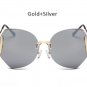 Fashion Elegant Oversized Rimless Gradient Sunglasses Women Big Optics Glasses