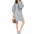 LIENZY 2017 Spring Fashion Butterfly Sleeve Dress Women Loose O Neck Summer Gay Female Vestidos