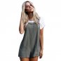 New 2018 Sunmmer Lace Up Strap Playsuit Women Fashion Pockets Overalls Jeans Shorts Pants Romper Fem