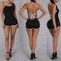 BellFlower Women Summer Bodysuit Rompers Womens Jumpsuit Sexy Backless Black Shorts Bodycon Jumpsuit