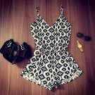 2018 Summer Sexy Women Jumpsuit Strap Geometric Print V-Neck Backless Party Rompers Bodysuit Casual 