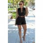3XL New European Womens Jumpsuits Office Ladies Sexy Buttons V Neck Plus Size Playsuits Rompers Sing