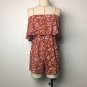 Off Shoulder Jumpsuit Women Floral 2018 Backless Sexy Mini Summer Bandeau Rompers Women Casual Ruffl