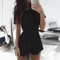 Hot Selling 2018 Rompers Casual Women Short Sleeve Cotton Playsuits Female Solid O Neck Bandage Loos