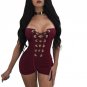 Rompers Womens Off Shoulder Sexy Jumpsuit 2017 Summer Fashion Casual Strapless Womens Rompers Club P