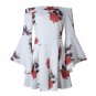 Off Shoulder Elegant Beach Playsuit Summer Style Flare Sleeve Jumpsuit Romper Women Sexy Short Overa