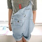 BLINGSTORY Vintage Loose Cowboy Strap Female Thin Suspenders Flange rompers womens jumpsuit shorts A