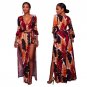 2018 Sexy Women Skinny Playsuits split Clothes Plus size Feather Print Jumpsuits Fashion Lace up bod
