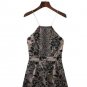 Women Summer Backless Floral Lace Romper Straps Cross back Club wear Halter Playsuit Bodycon Beach J