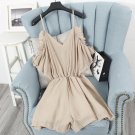 new east gate of the 2017 summer beach condole wide-legged jumpsuit fashion conjoined shorts tide fe