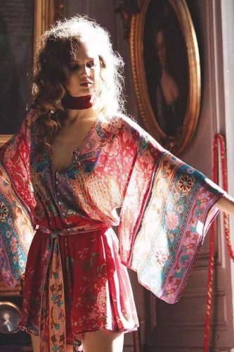 2018 spring women\'s new style beach jumpsuits vacation boho style playsuits peacock printing cotton