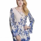 2016 New Arrival Summer Playsuits  Elegant Jumpsuit Loose Sexy V-neck Short Playsuit Women Print Par