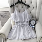 New Arrival Summer Women Fashion Beach Stripe Sun-top Playsuits Females Casual Short Pants Jumpsuits