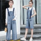 Fashion denim jumpsuit women jumpsuit casual long elegant women jumpsuit wide leg pants with suspend