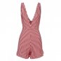 Queenus women casual jumpsuits 2018 spring summer red stripe color block girl high waist new sexy ba