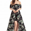 Multi-color Floral Slash Neck Short Sleeve Long Romper Women Real Elegant Off Shoulder Beach Strappy
