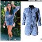 2016 New Womens Spring And Autumn Denim Jumpsuits High Quality Fashion Female Casual Jeans Rompers L