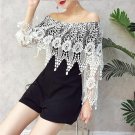 Spring Women Off Shoulder Jumpsuit Romper Women Embroidery Lace Tassel Playsuit Overalls