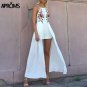 Elegant Boho Beach Jumpsuit Romper Women Backless Embroidery Combishort Femme Cool Girls Playsuit Su