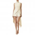Cold Shoulder Sleeveless  Playsuits high Neck Overall Jumpsuit Rompers Elegant  Romper