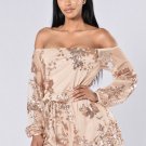 Fashion Champagne Sequins Bandage Bodycon Jumpsuit Catsuit Playsuit Clubwear M283