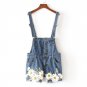 XL-5XL Factory outlet Plus size women\'s summer new cotton strap jumpsuit shorts cowboy match flower