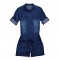 Denim Jeans Jumpsuit Bodysuit Shorts Romper Playsuit Denim Overalls Women 2017 Fashion New Hot selli