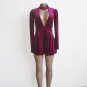 Rompers Womens Jumpsuit 2018 Long Sleeve Sexy Deep V Halter Neck Party Club Blue Red Velvet Short Pa