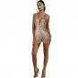 Womens Rompers Summer 2018 Night Party Club Evening Sexy Deep V Neck Sleeveless Bodycon Gold Sequin