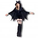 2017 Performance Adult Animal Halloween Masquerade Clothing Black Bat Demon Vampire Girl Superman Co