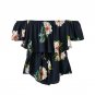 2017 Summer Off Shoulder Playsuits For Women European Style Ladies Girls Pleated jumpsuits Rompers c