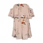 Women Playsuit Jumpsuit Floral Print Ruffles Slash Neck Sexy Rompers Female High Waist Bohemian Casu