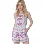 Young17 Women Summer Purple Print Jumpsuit Female Lace-Up Backless Jumpsuit Female Mid-Waist  Women 