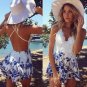 Women Lace Floral Striped Playsuit Skirt Shorts Sexy Jumpsuit macacao feminino Summer Style vestido