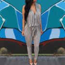 Rompers Womens Jumpsuits 2018 Sexy Sleeveless Playsuits Casual Loose Overalls Summer V Neck High Wai